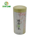 Tea Tin Can Customized Empty Round Normal Lid Size 90mm 0.18-0.25 mm Thickness