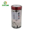 Tea Tin Can Customized Empty Round Normal Lid Size 90mm 0.18-0.25 mm Thickness