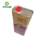 Rectangular Tin Containers For Oliver Oil Packaging with Easy Open End